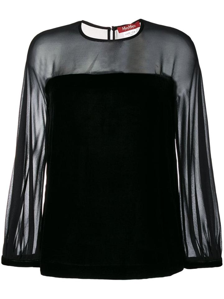 Max Mara Studio Alfe Blouse - Black