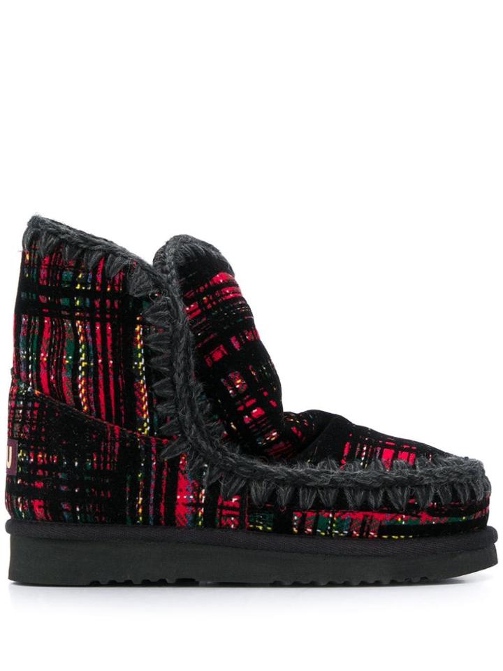 Mou Mou Fw101001k Tarred Leather/fur/exotic Skins->leather - Black