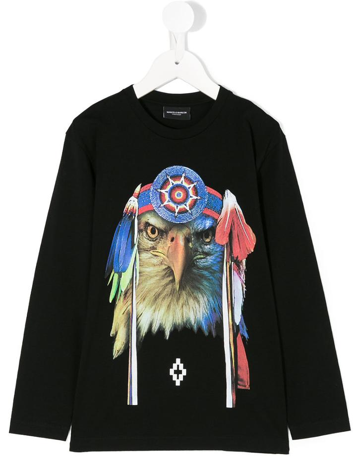 Marcelo Burlon County Of Milan Kids - Printed Top - Kids - Cotton - 6 Yrs, Black