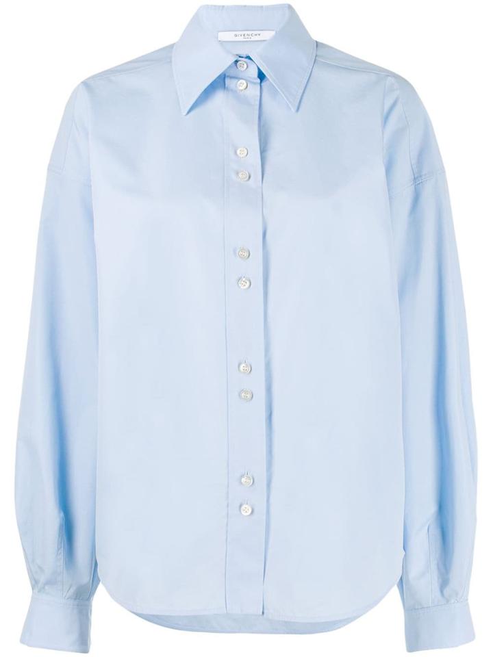 Givenchy Puffed Sleeves Buttoned Shirt - Blue