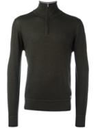 Cp Company Zipped Turtleneck Jumper, Men's, Size: 50, Green, Wool