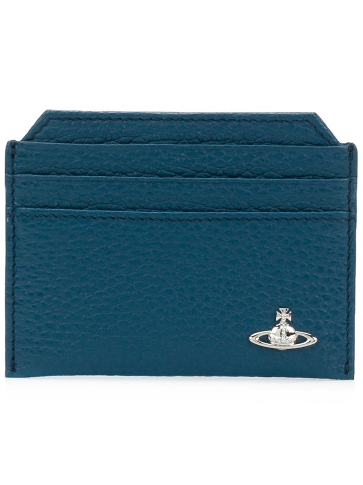 Vivienne Westwood Front Logo Embellished Cardholder - Blue