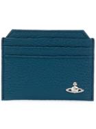 Vivienne Westwood Front Logo Embellished Cardholder - Blue