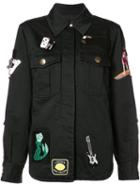 Marc Jacobs Multi Patched Jacket, Women's, Size: 2, Black, Cotton