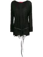 Di Liborio Ripped T-shirt - Black