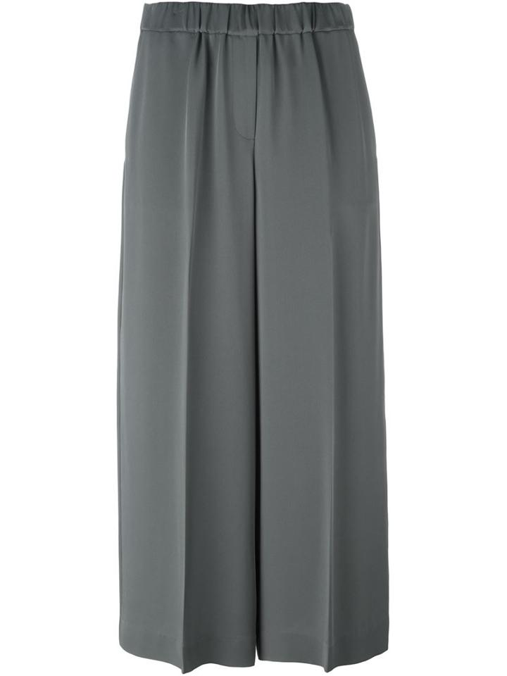 Theory Elasticated Culottes, Women's, Size: Xs, Grey, Silk