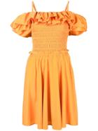 Nicholas Frill Layered Dress - Orange