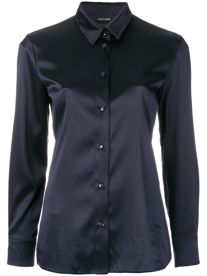 Emporio Armani Classic Button Shirt - Blue