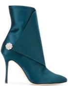 Manolo Blahnik Diazhigri Ankle Boots - Blue