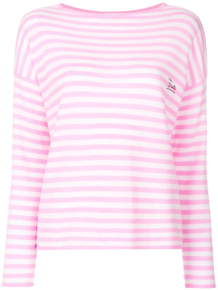 Emilio Pucci Embroidered Logo Jumper - Pink & Purple