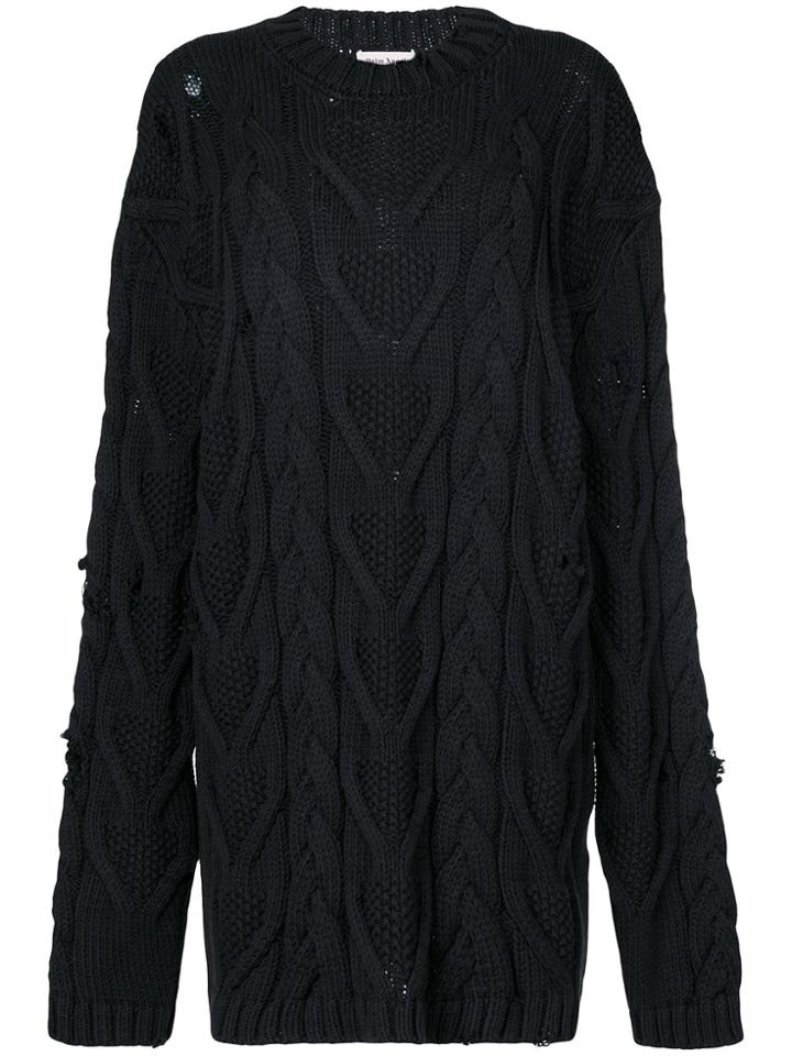 Palm Angels Fisherman Sweater - Black