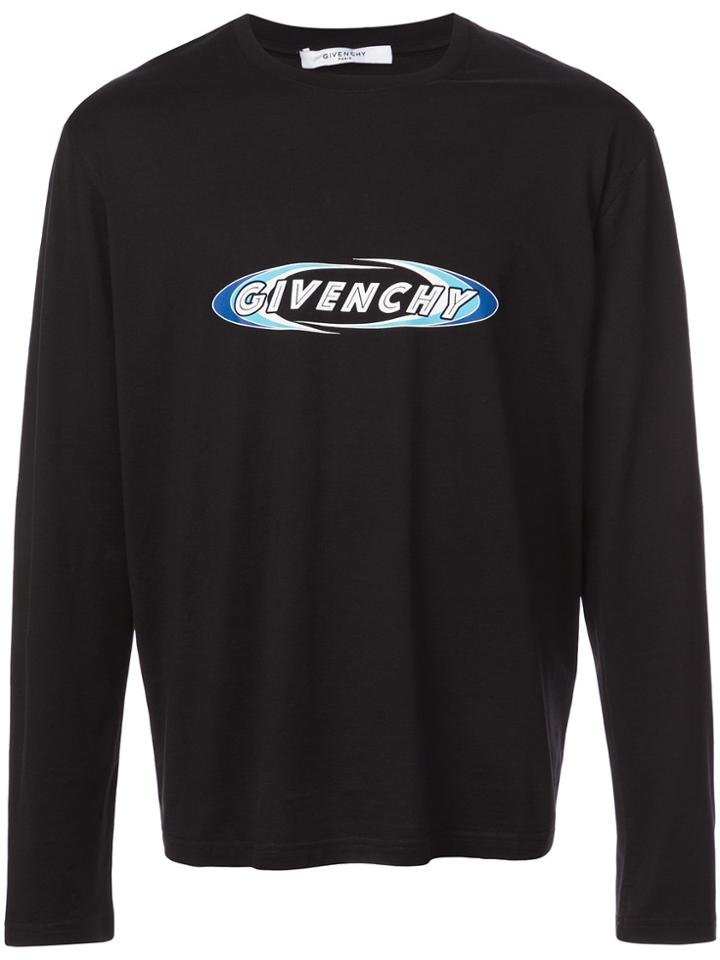 Givenchy Longsleeved Logo T-shirt - Black