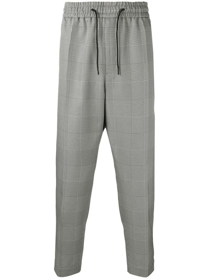 Études Jalousie Houndstooth Print Trousers - Black