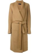 Joseph Belted Midi Coat, Women's, Size: 36, Nude/neutrals, Cashmere/wool