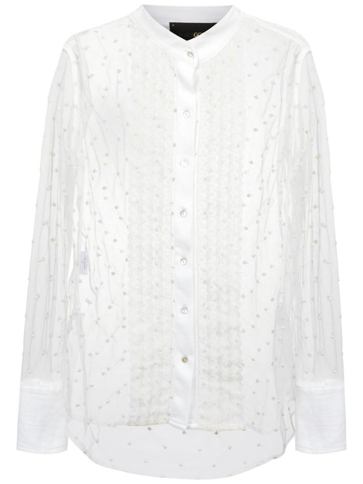 Andrea Bogosian Sheer Shirt - White