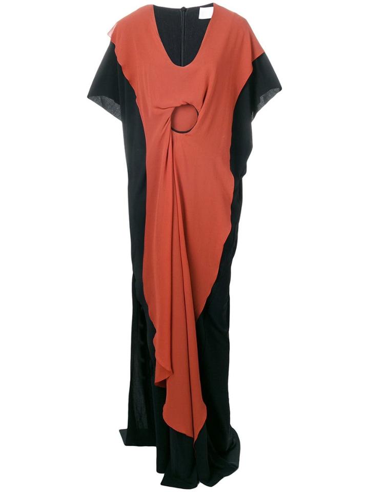 Chalayan Layered Ring Maxi Dress - Black