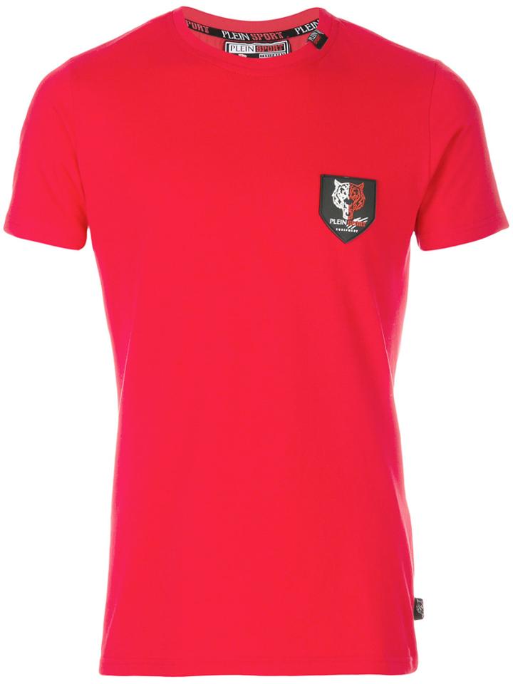 Plein Sport Tiger Emblem T-shirt - Red