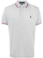 Polo Ralph Lauren Logo Embroidery Polo Shirt, Men's, Size: Medium, Grey, Cotton