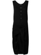 Joseph Knitted Tied Front Dress - Black