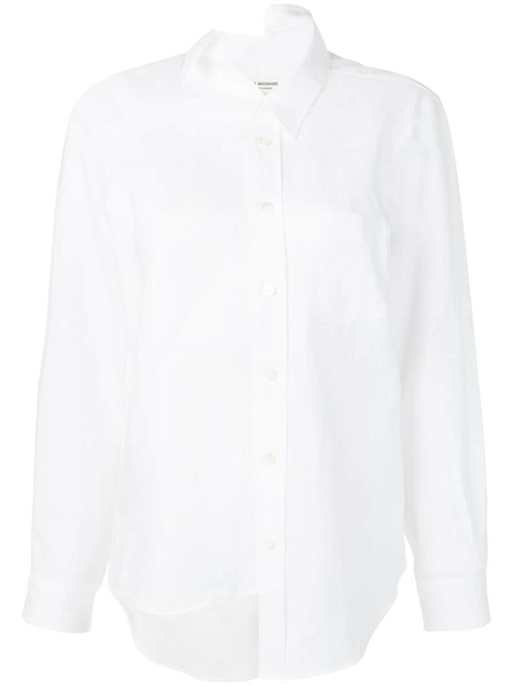 Junya Watanabe Asymmetric Plain Shirt - White