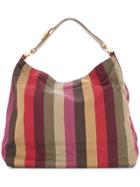 Fendi Vintage Pequin Pattern Shoulder Bag - Multicolour