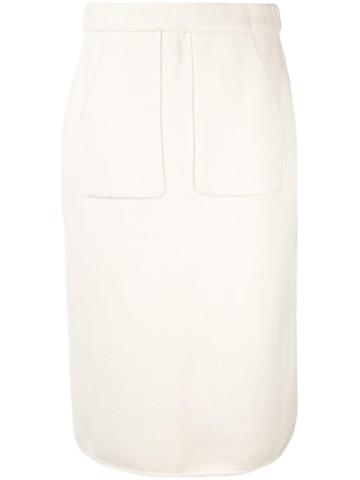 Seya. Knitted Pencil-skirt - White