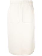Seya. Knitted Pencil-skirt - White