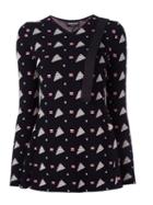 Emporio Armani Jacquard 'runway' Jumper, Women's, Size: 42, Black, Polyester/viscose