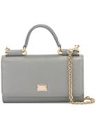 Dolce & Gabbana Mini 'von' Wallet Crossbody Bag, Women's, Grey