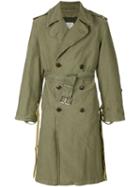 424 Fairfax X Alpha Military Trenchcoat - Green