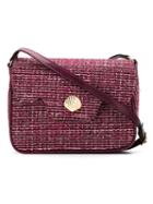 Xaa - Shoulder Bag - Women - Cotton/leather - One Size, Pink/purple, Cotton/leather