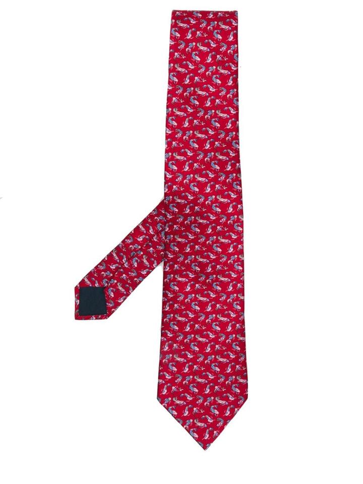 Lanvin Koi Fish Tie - Red