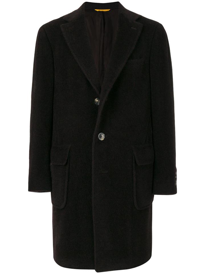 Canali Single Breasted Coat - Black