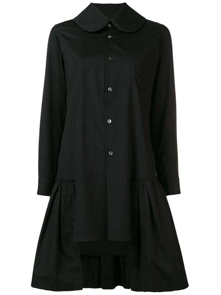 Comme Des Garçons Asymmetric Tunic Shirt - Black