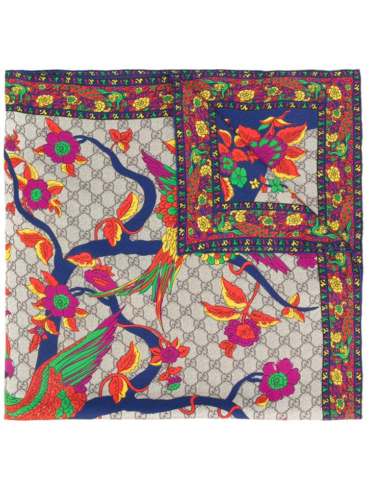 Gucci Gg Jubilee Print Scarf - Multicolour