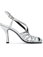Reinaldo Lourenço Kitten Heel Sandals - Metallic