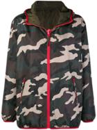 P.a.r.o.s.h. Camouflage Print Hooded Jacket - Green