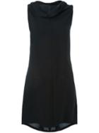 Rick Owens Cowl Neck Dress, Women's, Size: 40, Black, Viscose/acetate
