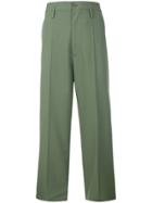 Marni Cropped Chino Trousers - Green