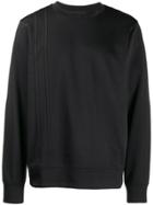 Helmut Lang Striped Detail Sweatshirt - Black