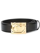 Versace Medusa Belt, Men's, Size: 95, Black, Leather/metal (other)