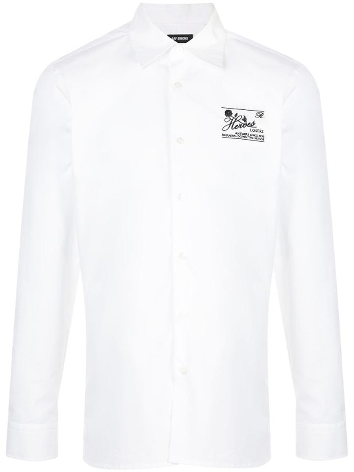 Raf Simons Heroes Chest Logo Shirt - White
