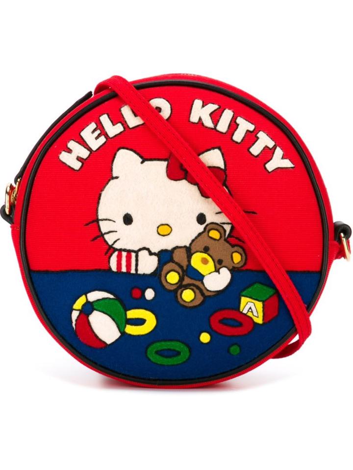 Olympia Le-tan Teddy Bear Dizzie Crossbody Bag, Women's, Red, Cotton