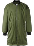 Études Long Bomber Jacket, Men's, Size: 46, Green, Viscose/virgin Wool