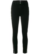 Paige Side Zip Detail Skinny Jeans - Black