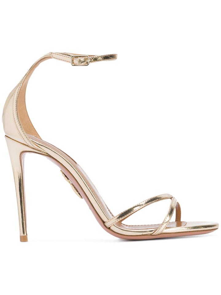 Aquazzura Purist Sandal - Metallic