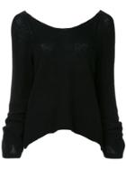 Forte Forte Zipper Neck Knit Sweater - Black