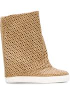 Casadei Reversible Sneakers, Women's, Size: 39, Nude/neutrals, Suede/leather/rubber