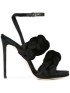 Marco De Vincenzo Braided Stiletto Sandals - Black