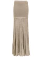 Andrea Bogosian Long Knit Skirt - Neutrals